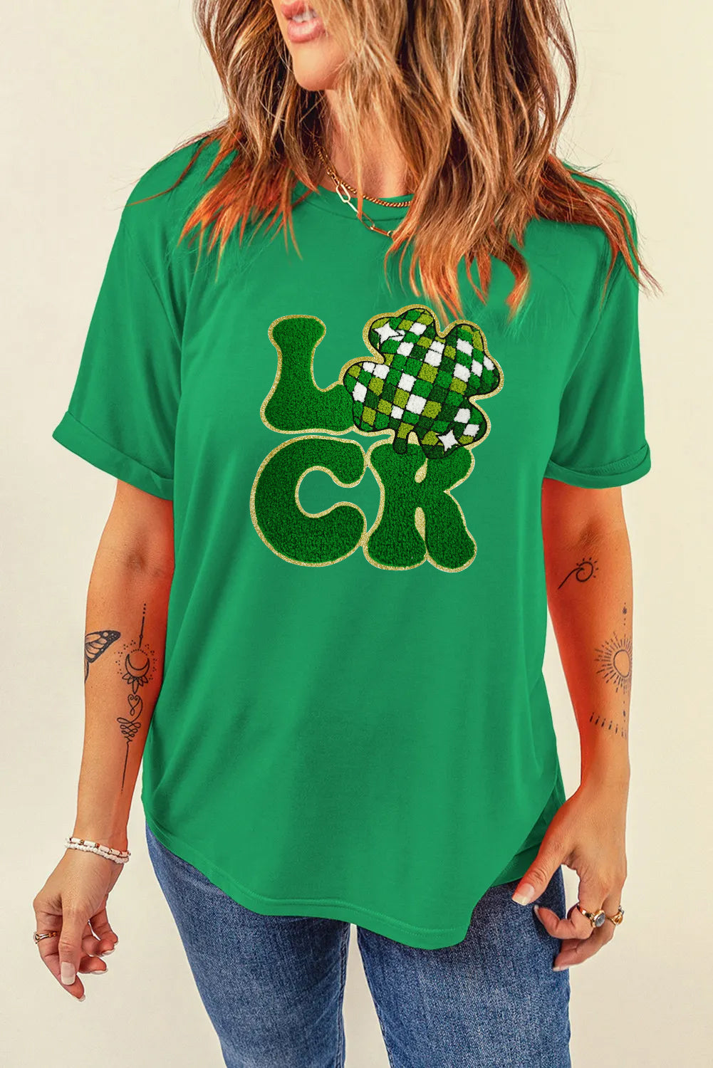 Saint Patrick’s Day Lucky Clover Graphic T Shirt