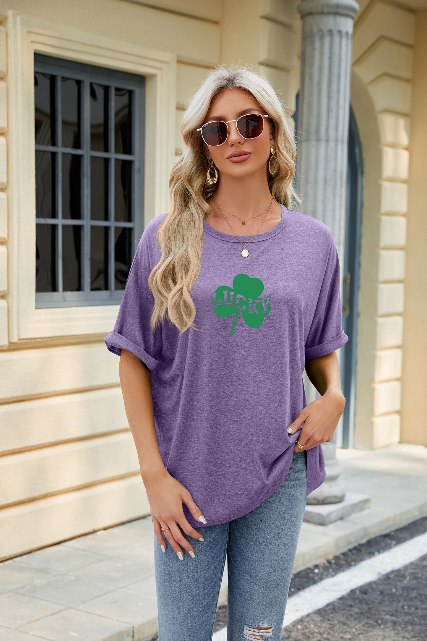St Patrick’s Day Lucky Shamrock Graphic Tee