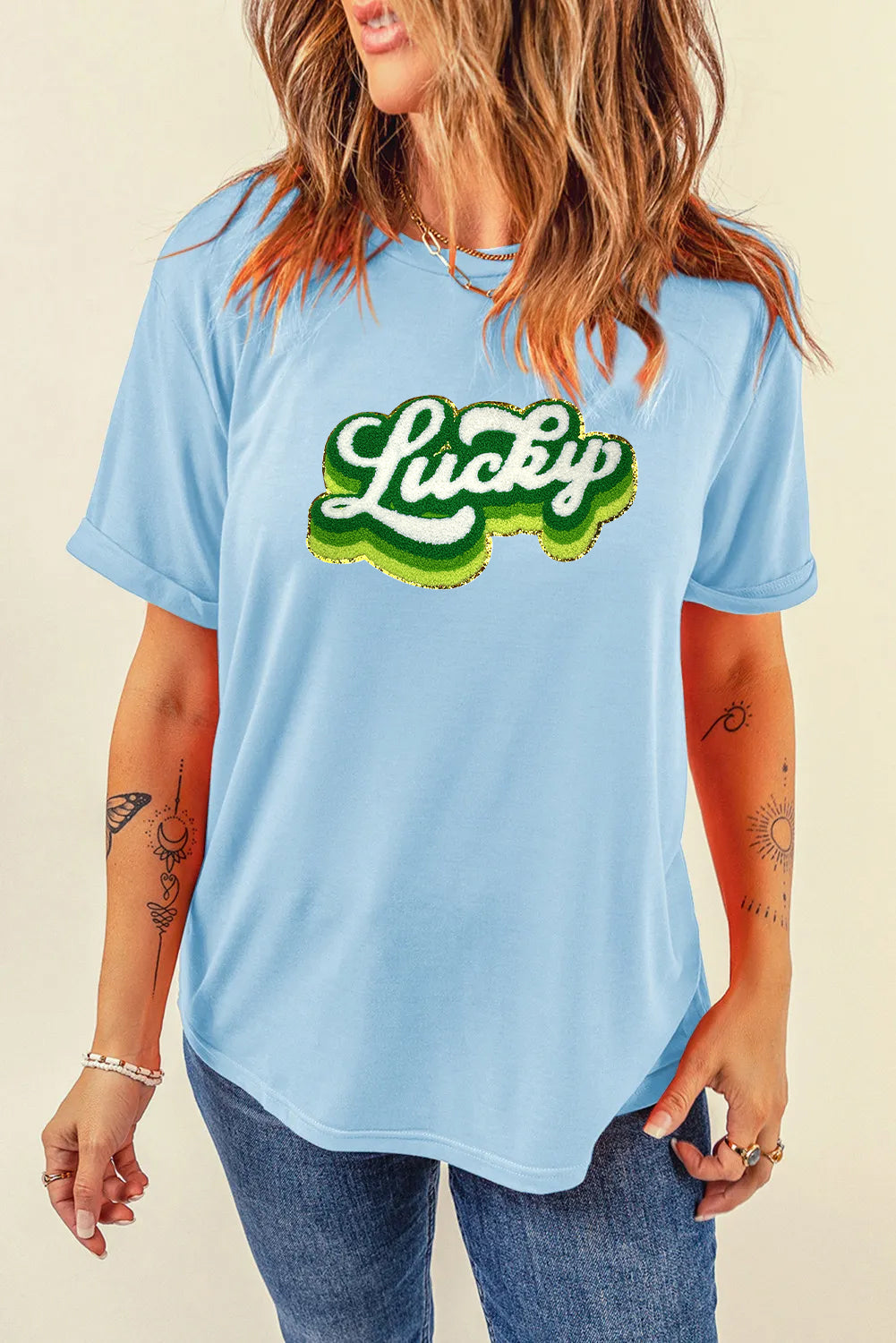 Saint Patrick’s Day Lucky Graphic T Shirt for Women