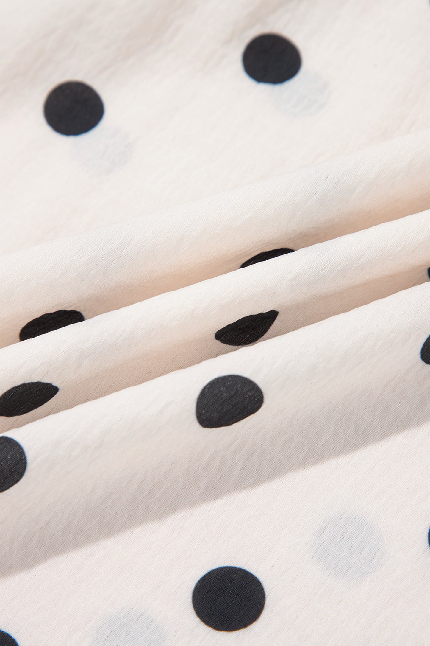 Polka Dot Maxi Skirt Side Slit Vacation Skirt