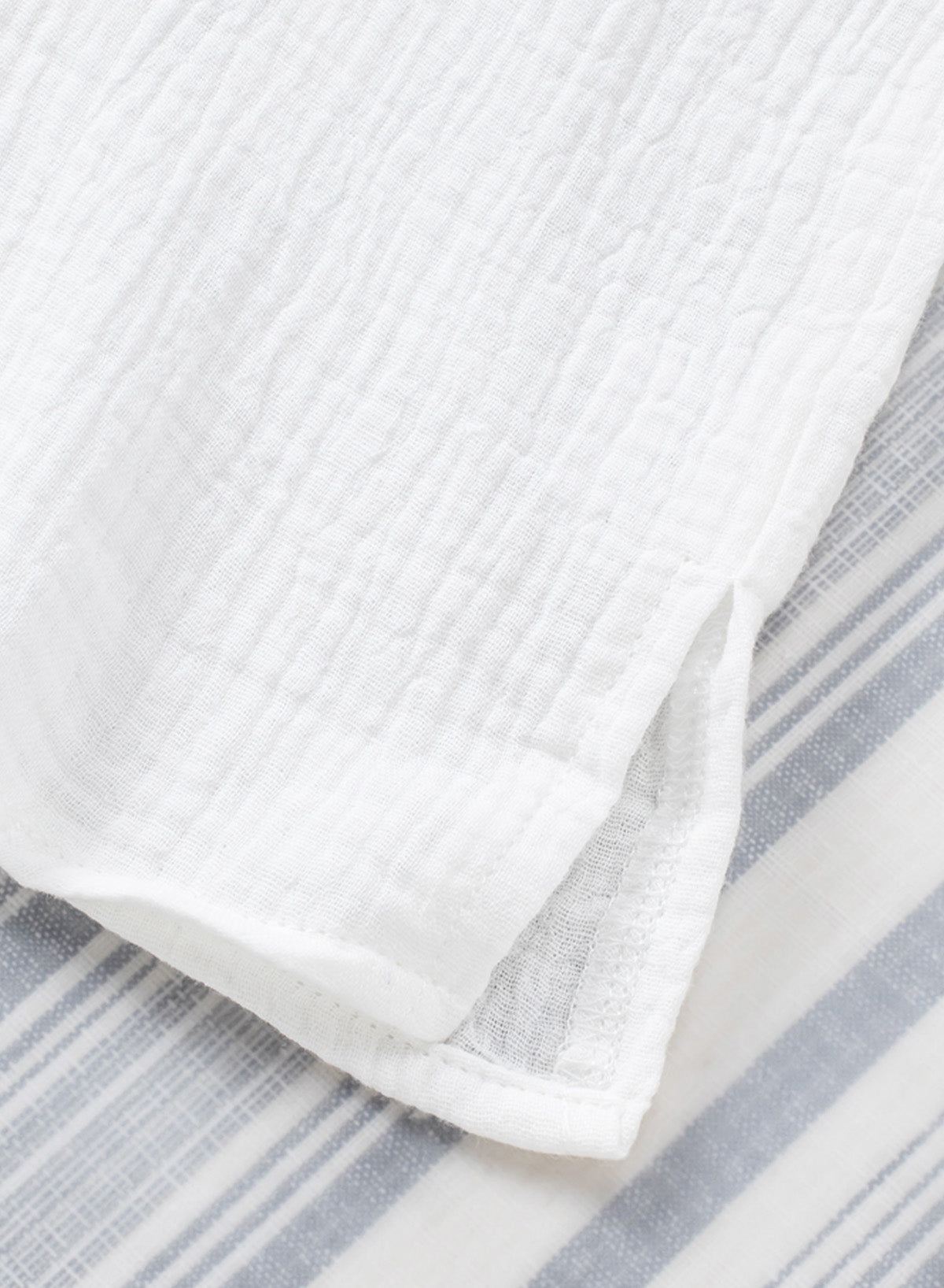 Solid Color Wrinkled Cotton Loose Short Sleeve Shirt