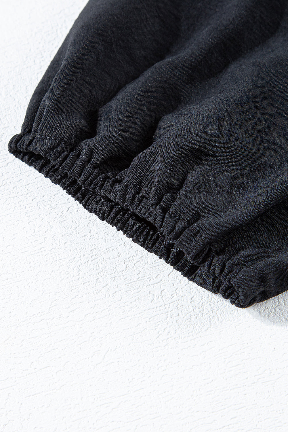 Short Bubble Sleeve Smocked Wide Leg Jumpsuit