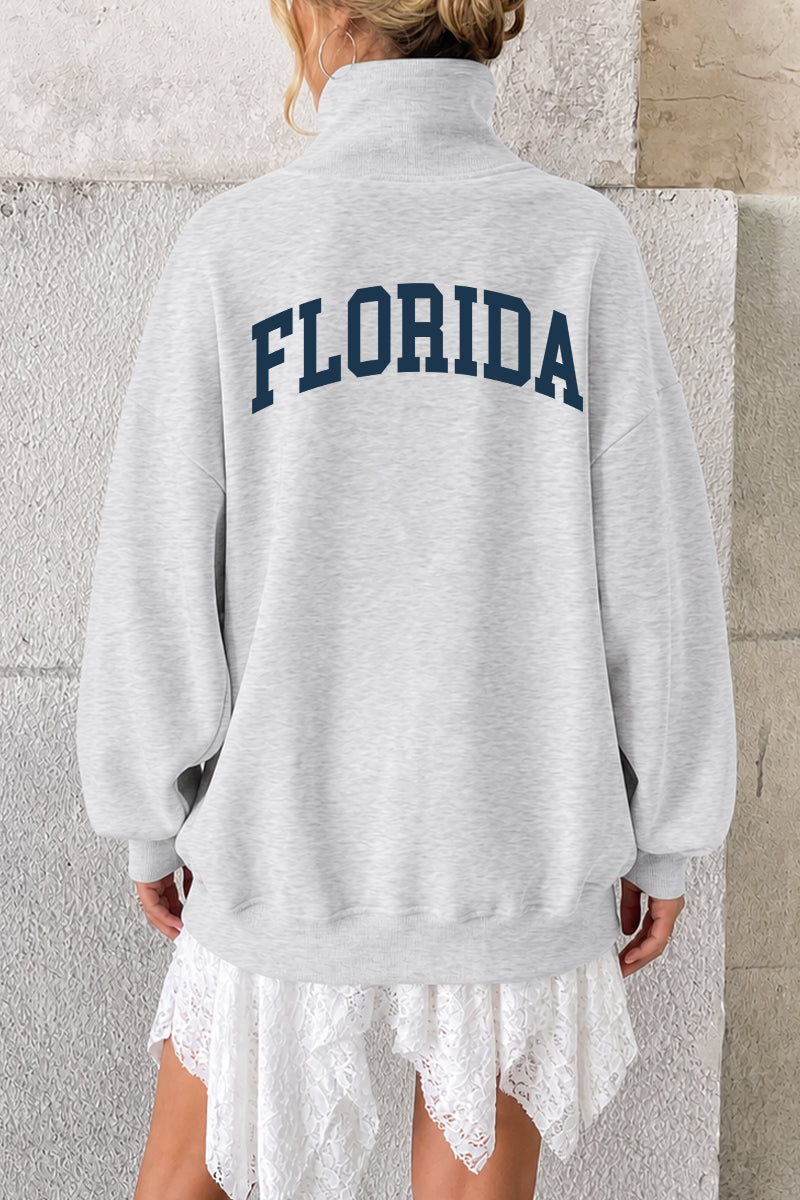 Game Day Sweatshirt Oversized Collegiate State Letter Pullover