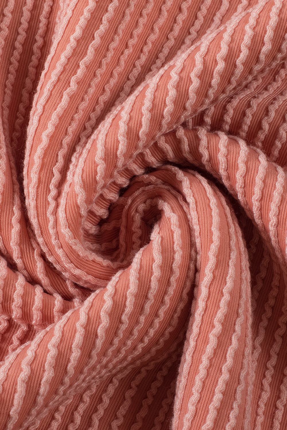 Multicolor Textured Colorblock Crew Neck T Shirt