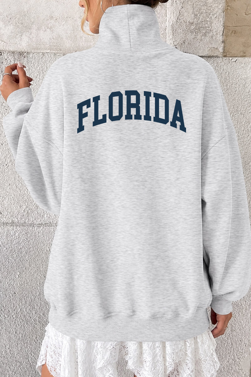 Game Day Sweatshirt Oversized Collegiate State Letter Pullover