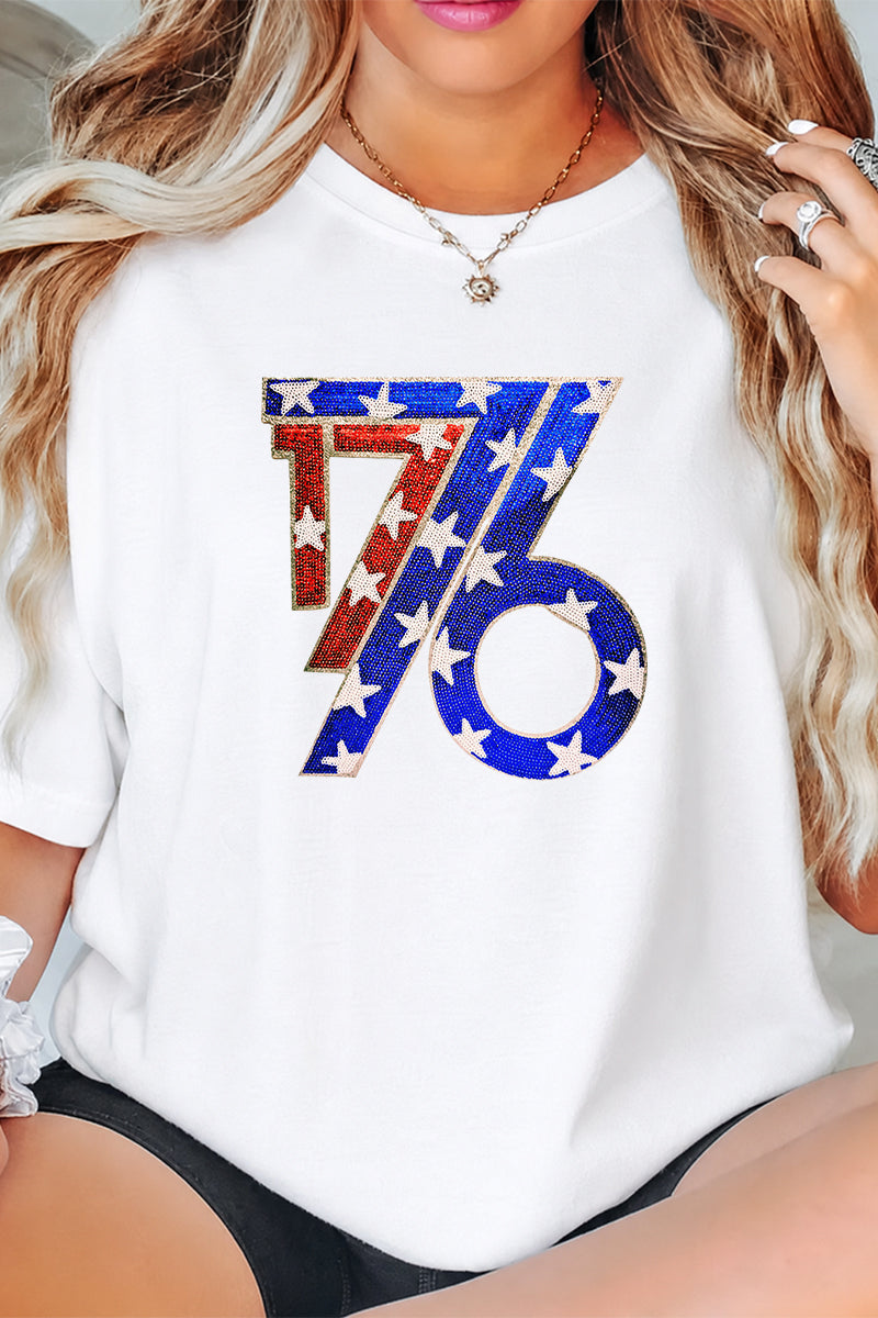 1776 Americana Fourth of July Graphic Top