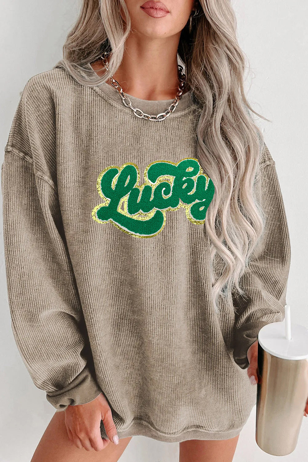 Saint Patrick’s Day Green Sequin Lucky Sweatshirt