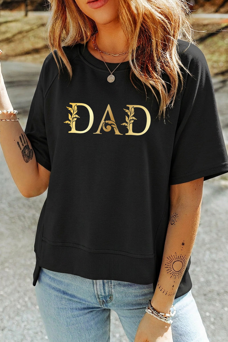 Minimal Dad Graphic Tee Casual Gift Top