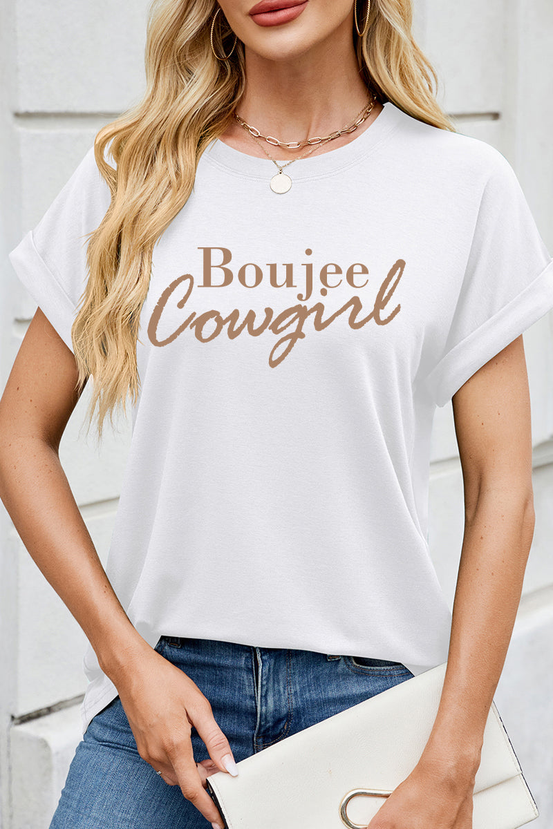Boujee Cowgirl Graphic Tee Women Western Chic T-shirt