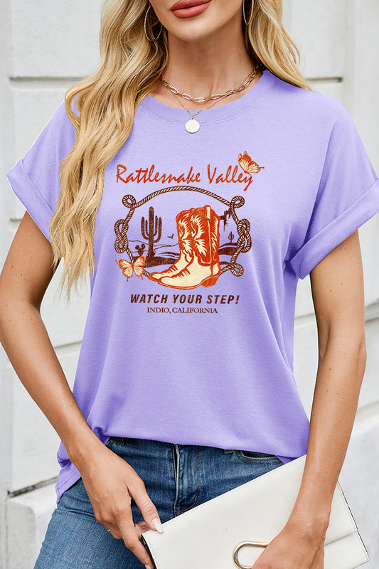 Vintage Western Desert Graphic Tee Cowgirl Shirt