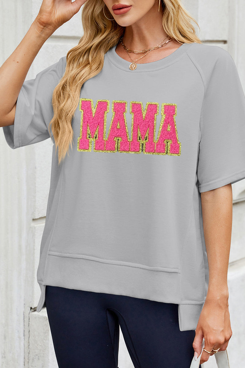 Neon MAMA Graphic Oversized Tee Mother's Day Gift Top