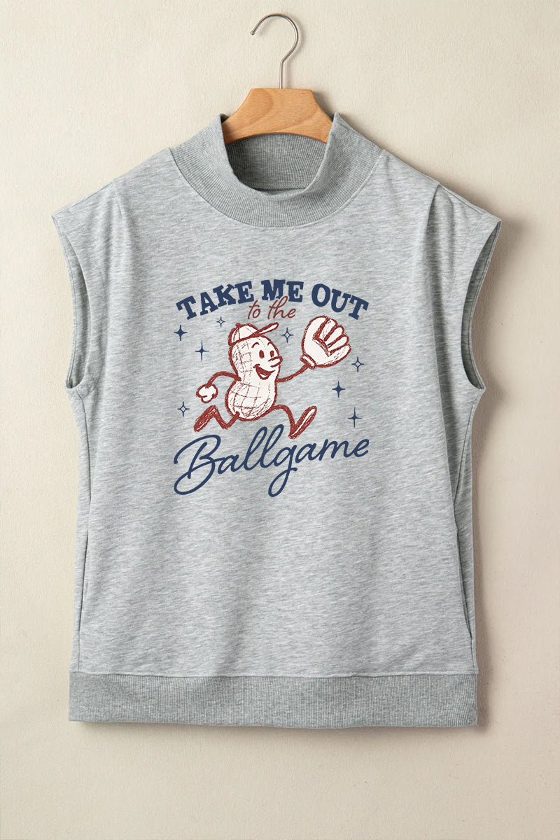 Baseball Graphic Polyester Tee Casual Boutique Game Day