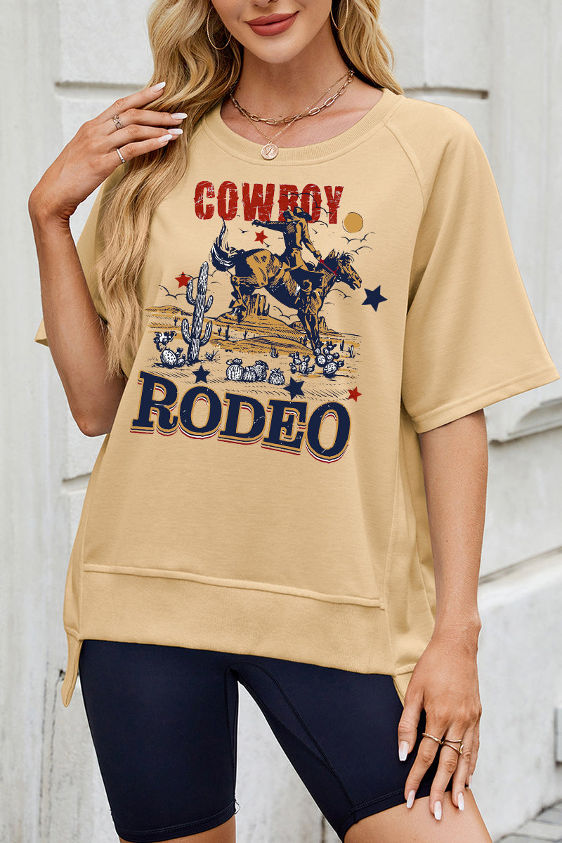 Vintage Cowboy Rodeo Graphic Western Tee