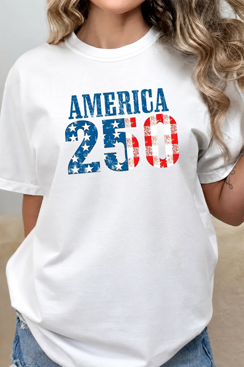 America 250 Patriotic Independence Day Graphic Tee