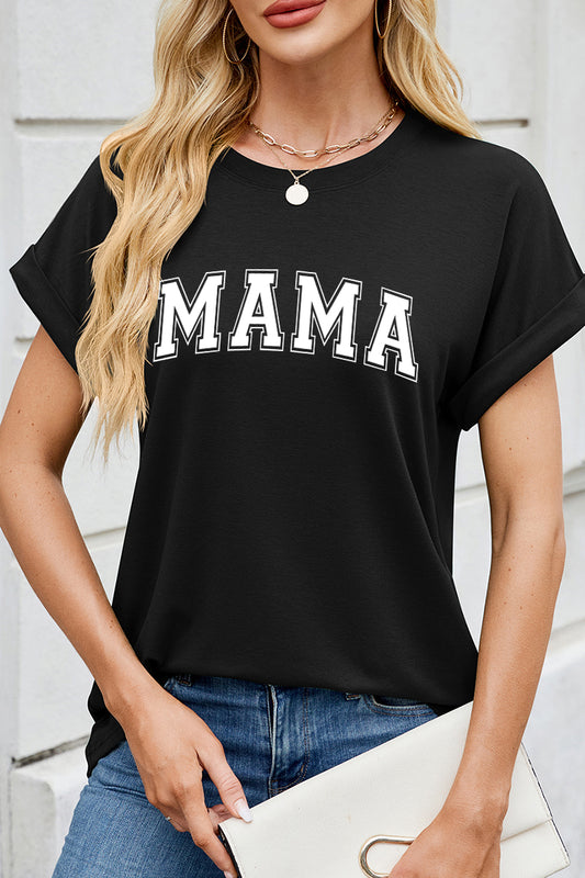 Mother Day MAMA Graphic Tee Women Casual T Shirt
