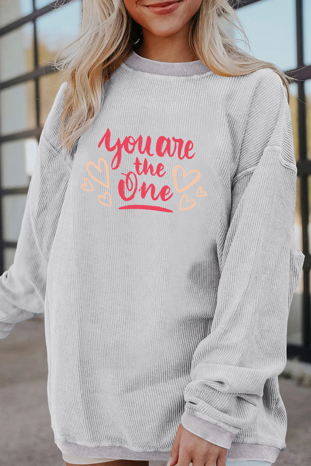 Valentine’s Day You Are The One Graphic Sweatshirt