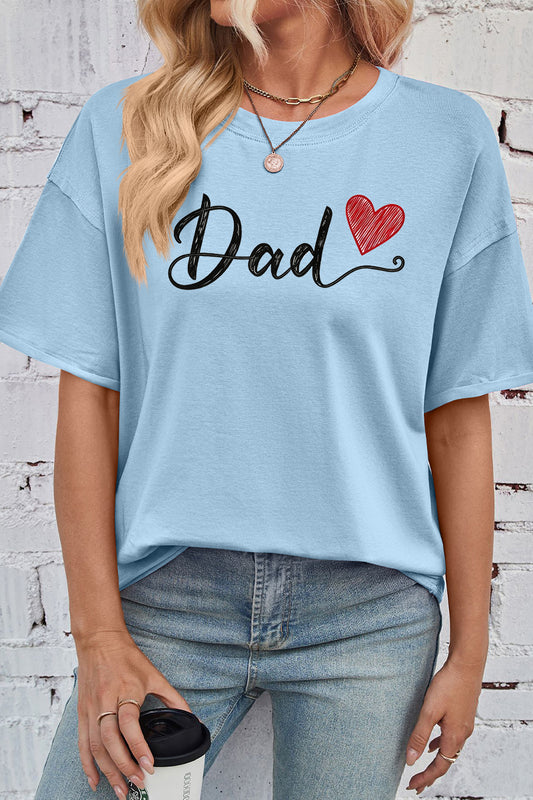 Love Dad Graphic Shirt Casual Gift Top