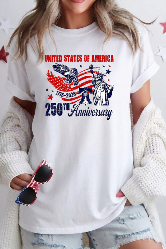 Women USA 250th Anniversary 1776 2026 T Shirt