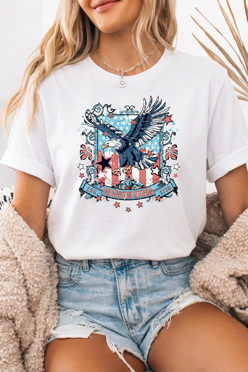 Independence Day Eagle Flag Graphic Tee