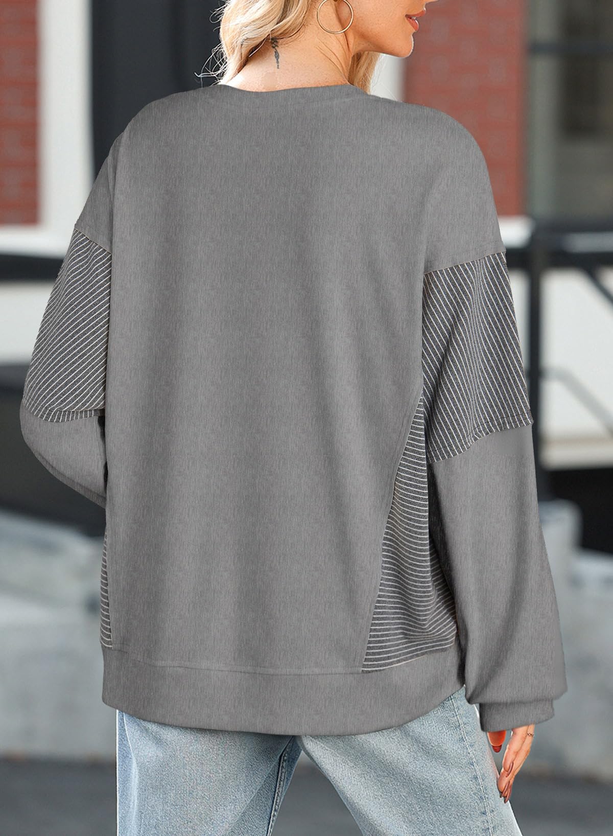 Graphic Blend Sweatshirt Game Day Oversized Drop-Shoulder