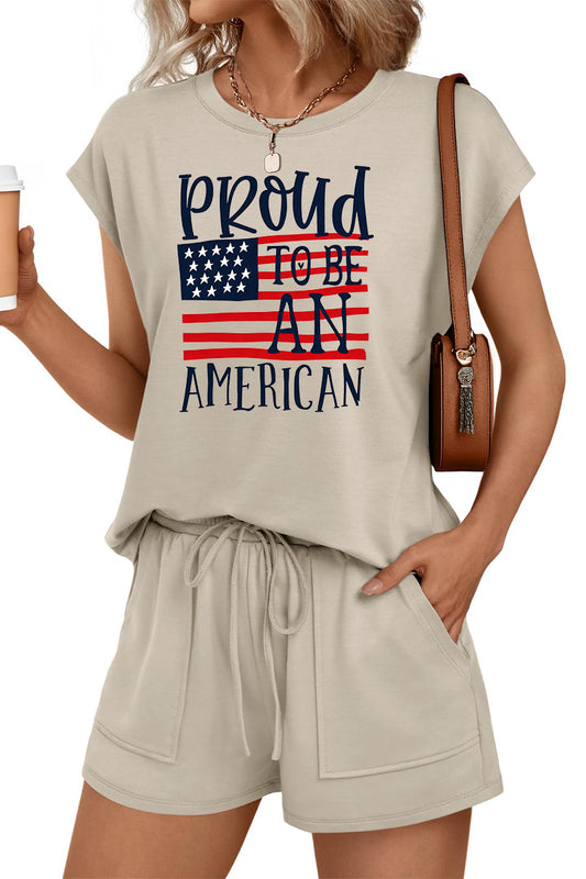 Independence Day USA Flag Lounge Set Women