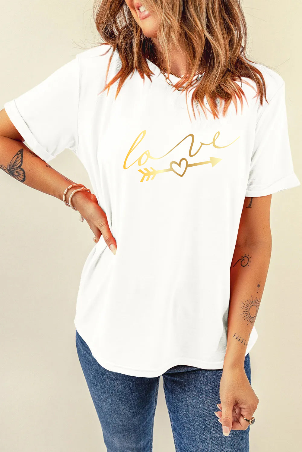 Valentine’s Day Love Arrow Script Graphic Tee