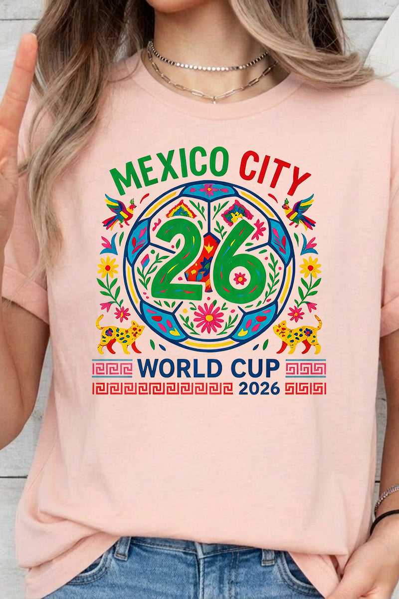 World Cup 2026 Mexico Soccer Graphic Cotton Tee