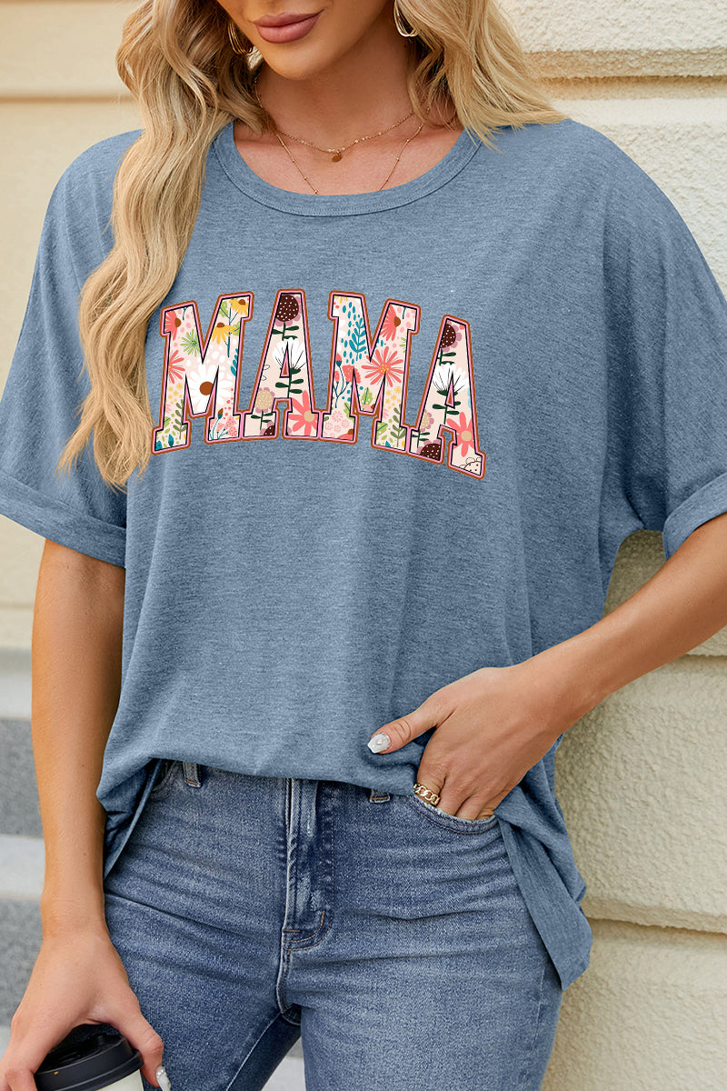 Mothers Day Casual Graphic Tee Summer Loose Crewneck Short Sleeve Top