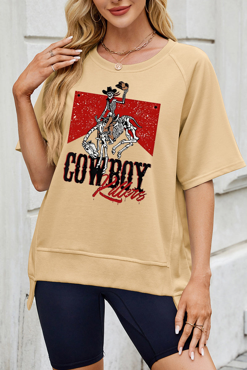 Cowboy Graphic Western Casual Tee