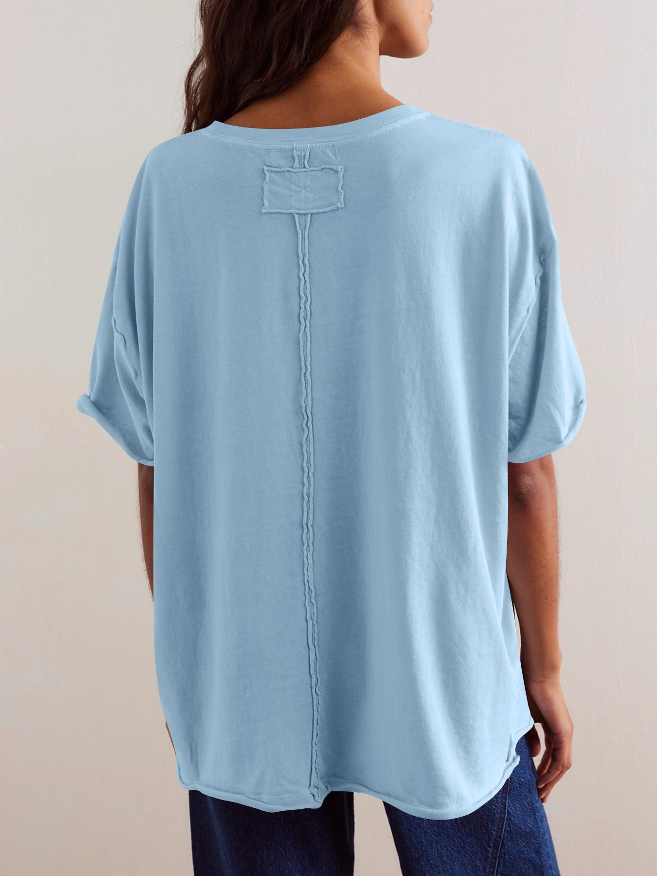 Western Cotton Graphic Tee Patriotic Oversized Rodeo Top