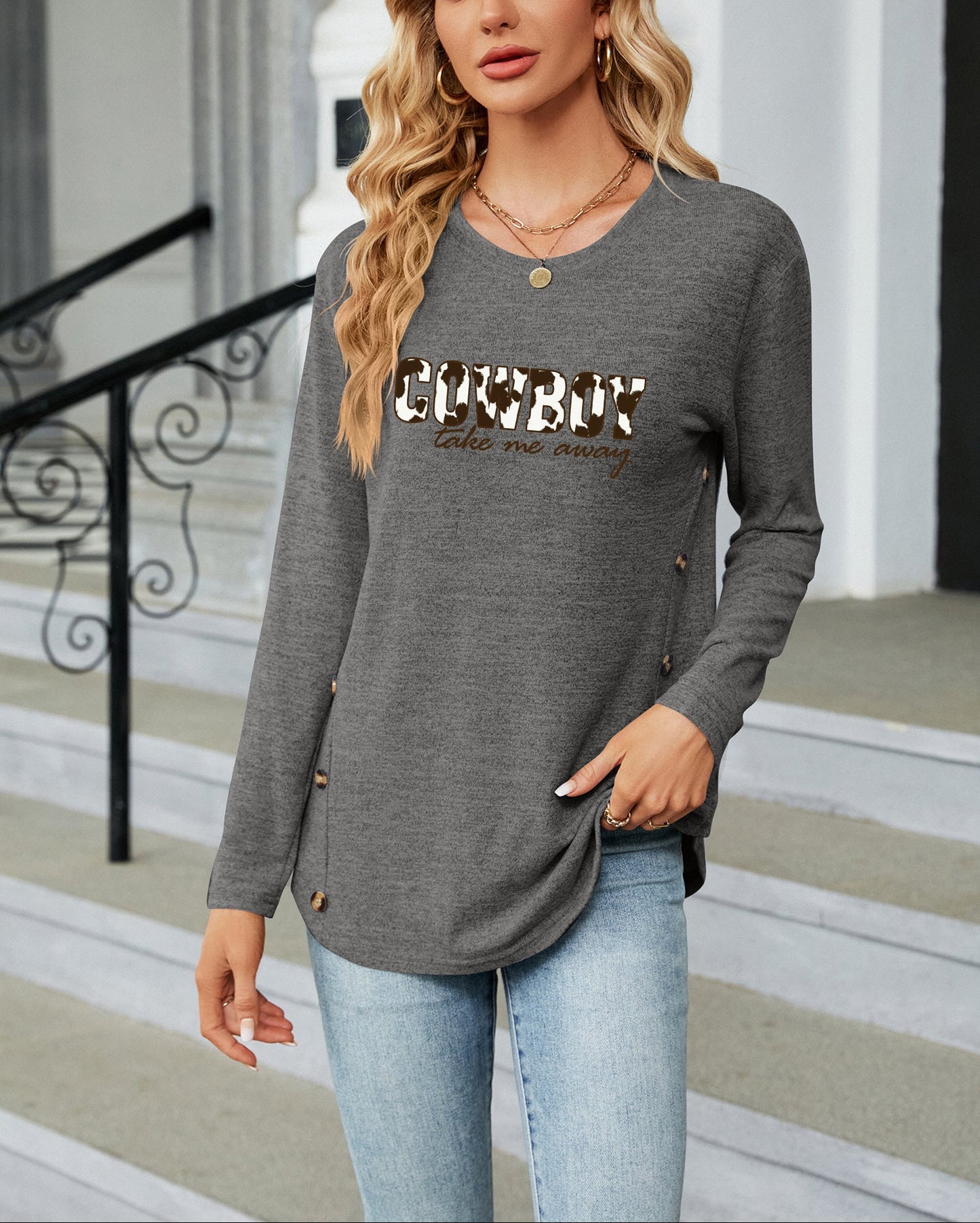 Cowgirl Style Western Cowboy Graphic Shirt