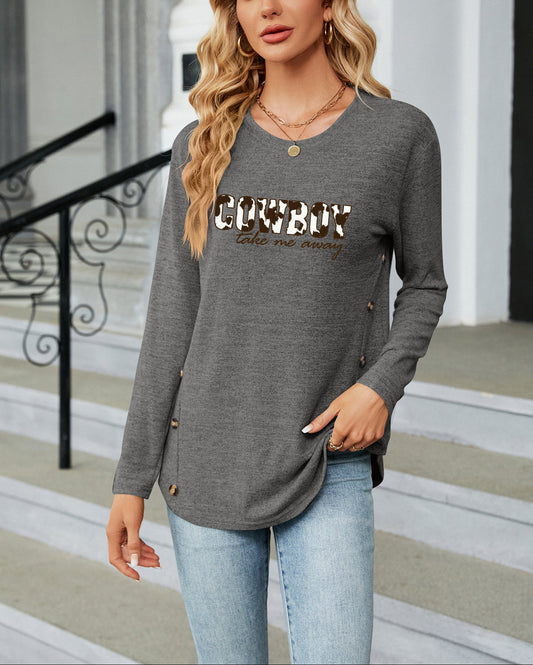 Cowgirl Style Western Cowboy Graphic Shirt