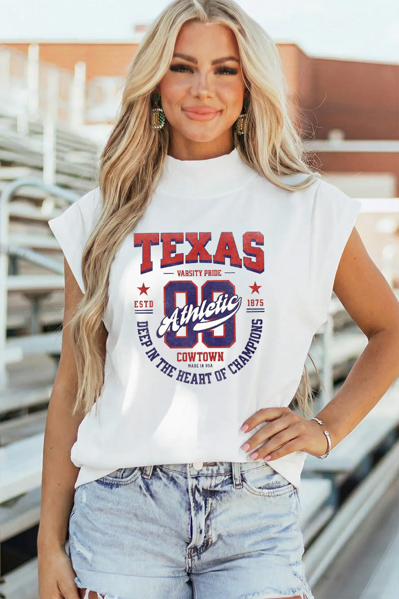 Texas Varsity Polyester Tee Casual Game Day Athletic