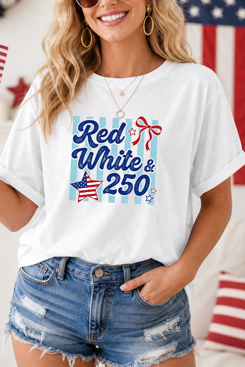 Fourth of July Graphic Relaxed Fit Top