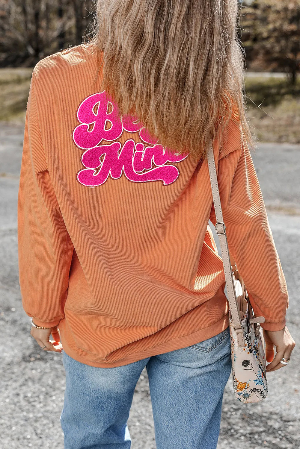 Valentines Day Pink Be Mine Graphic Sweatshirt
