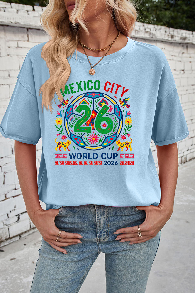 Mexico City 2026 World Cup Graphic Oversized Tee