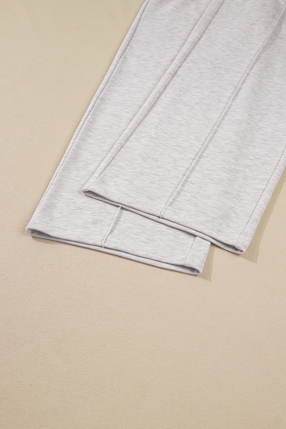Dark Khaki Polo Collar V Neck Pullover and Drawstring Sweatpants Set