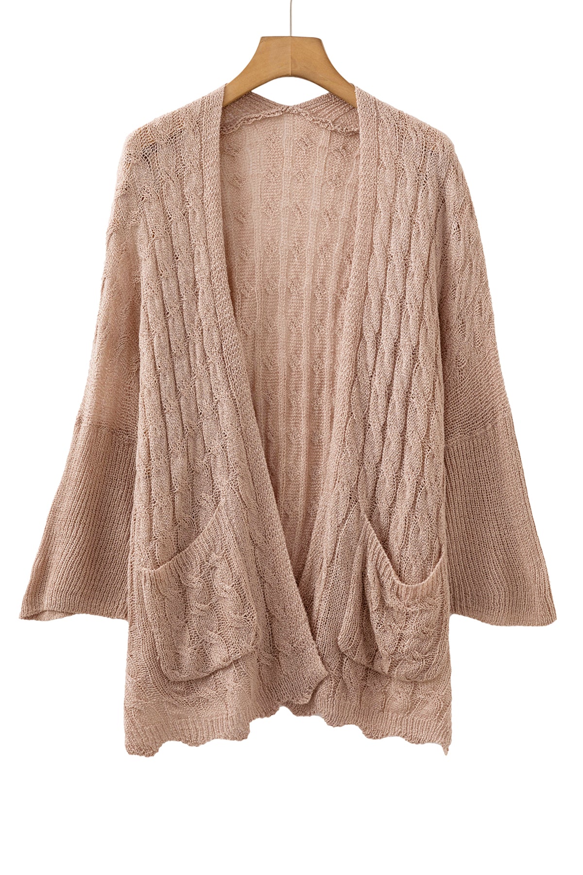Open Knit Acrylic Cardigan Beach Boho Lightweight