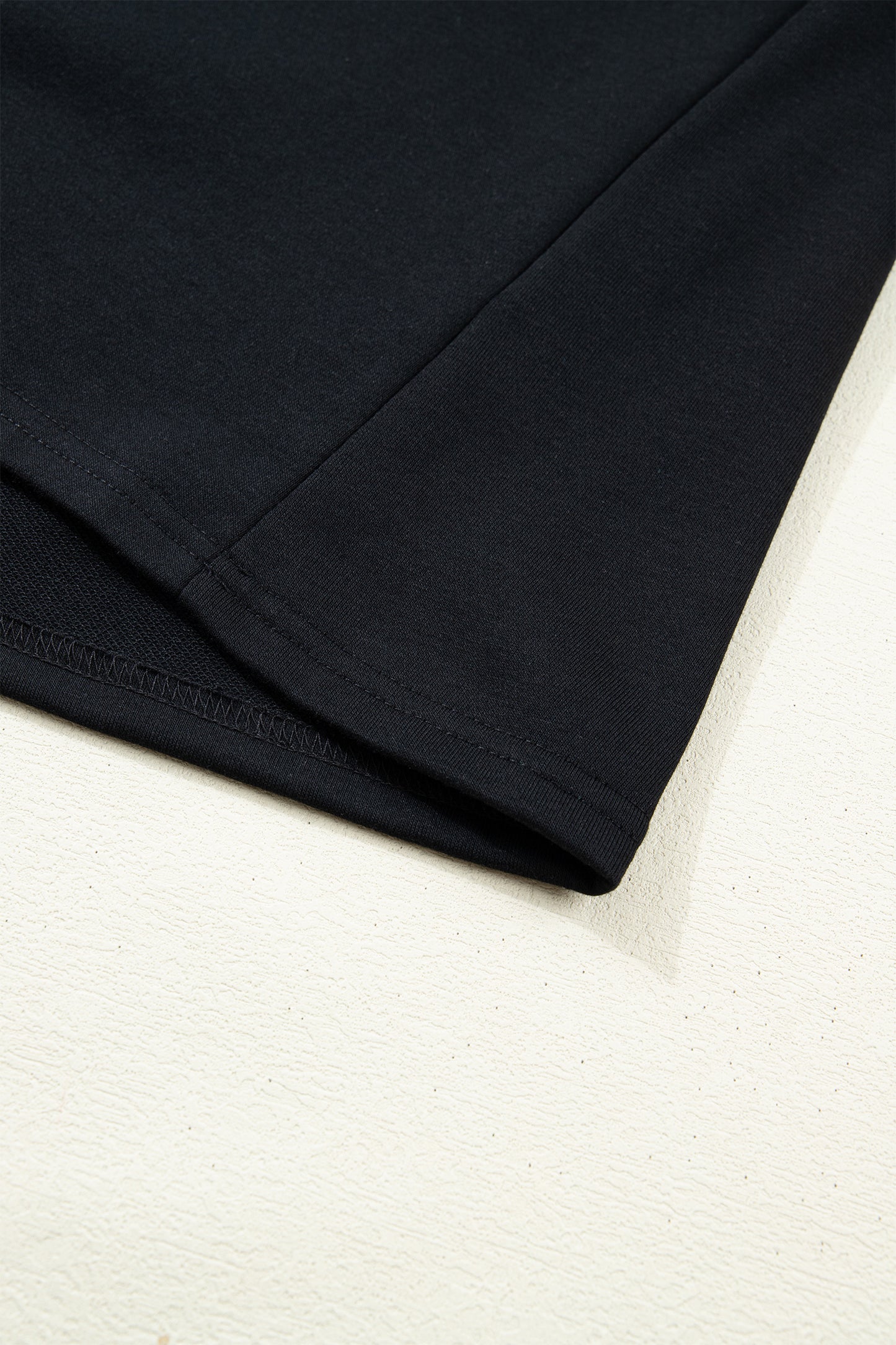 White Solid Color Dropped Shoulder Long Sleeve Top