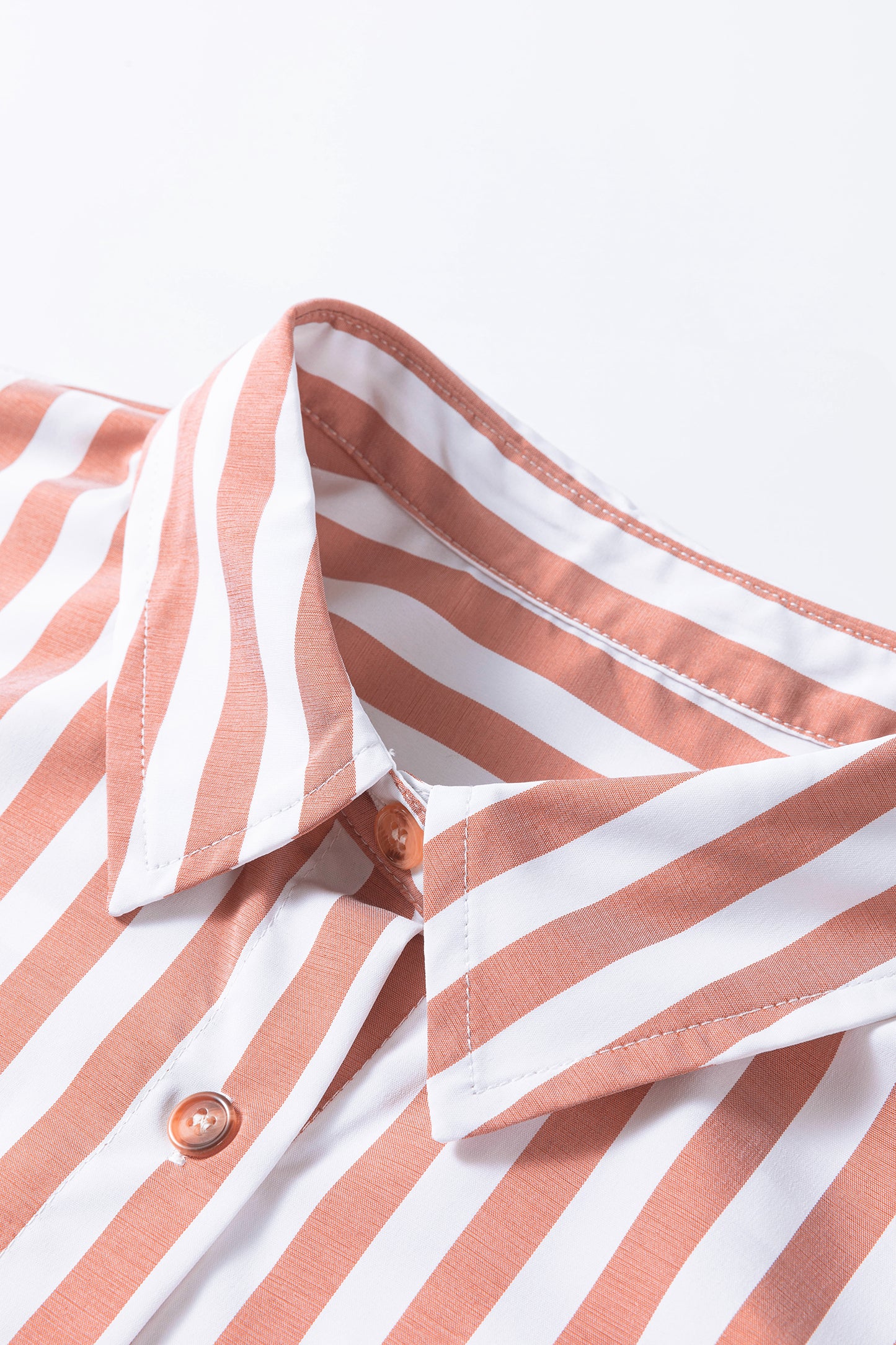 Striped Blouse Casual Peplum Boutique Shirt