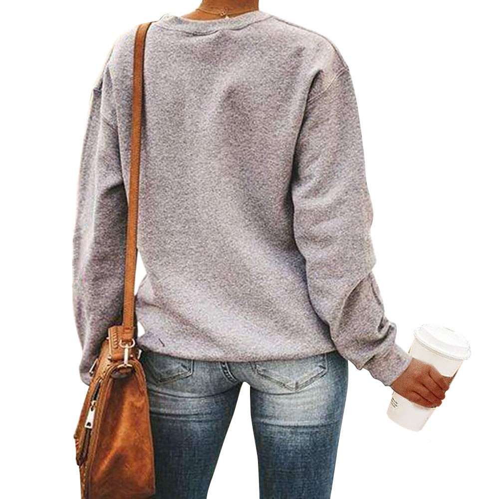Womens Christmas Tree Graphic Crewneck Sweatshirt