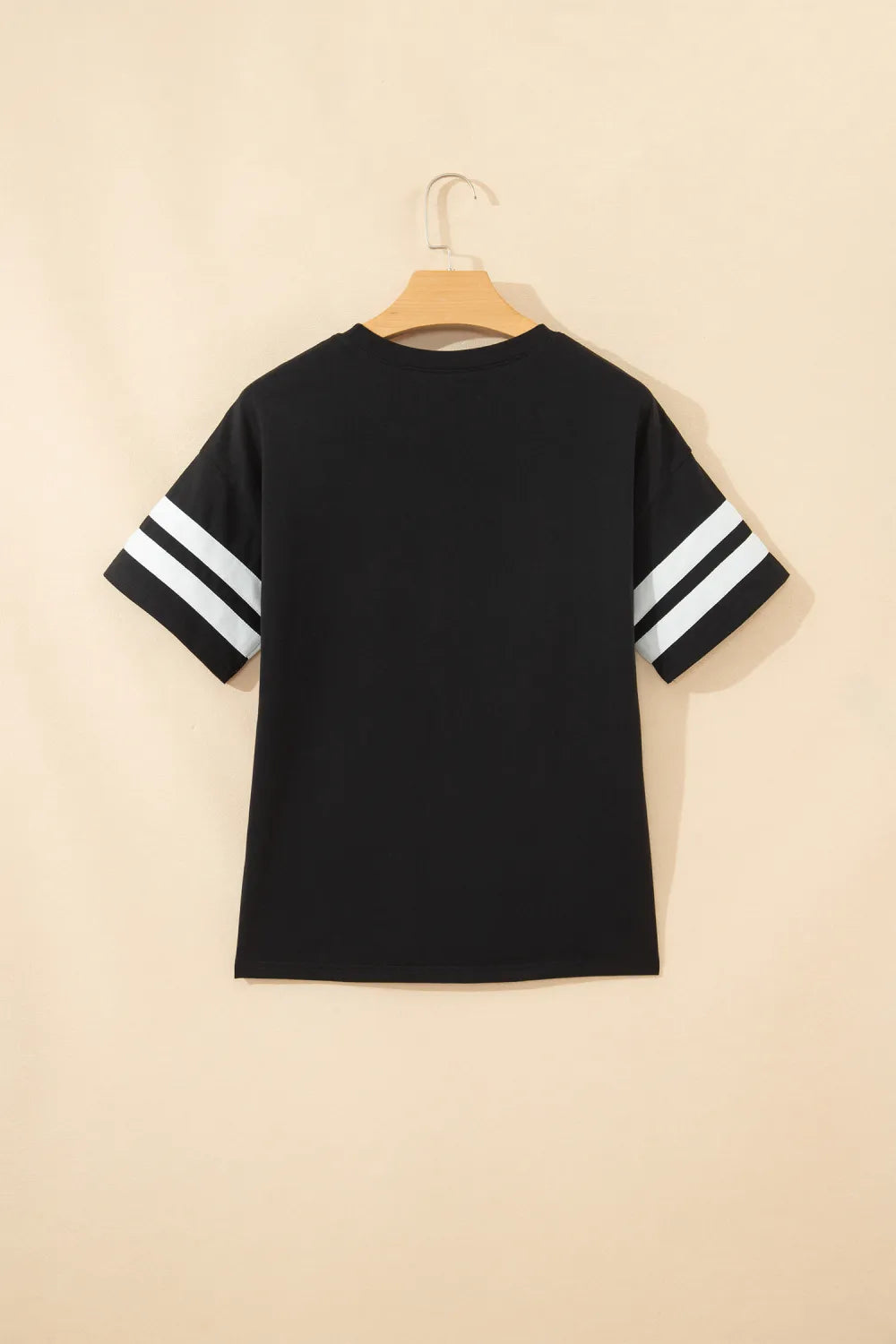 Soccer Mom Graphic Tee Women Black Sporty Casual Shirt