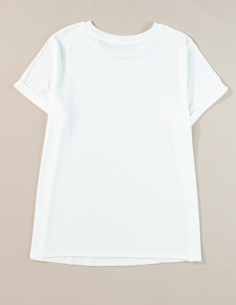 White Bow USA Flag Print Plus Size Independence Day T Shirt