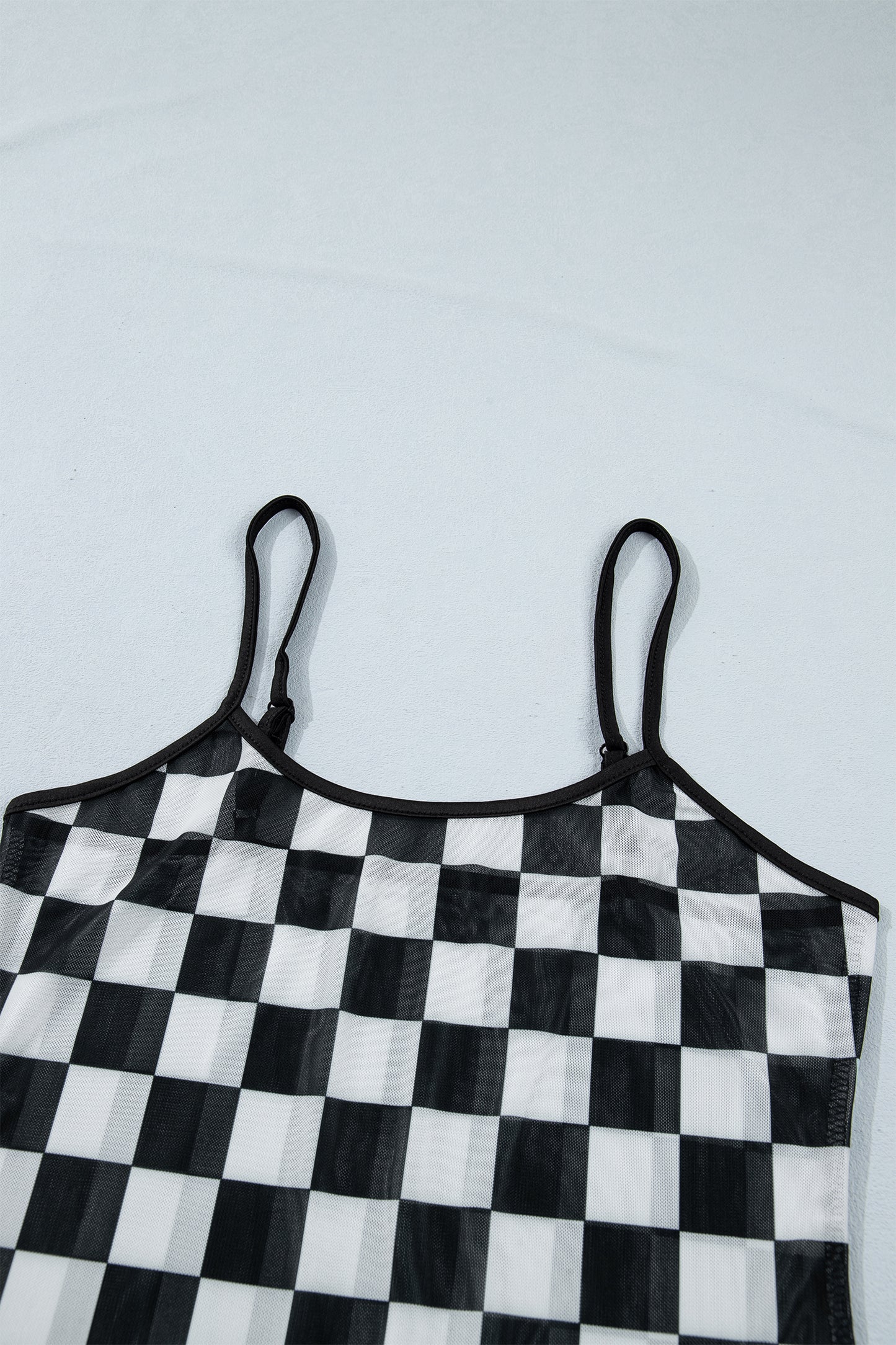 Plaid Polyester Tank Top Sheath Western Trendy Daily