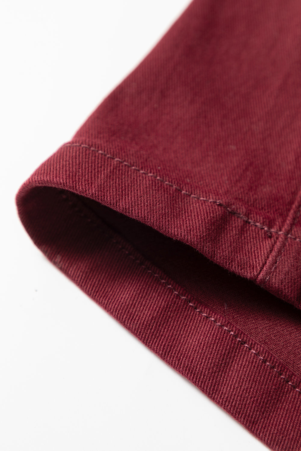 Coffee Loose Straight High Waist Solid Color Jeans