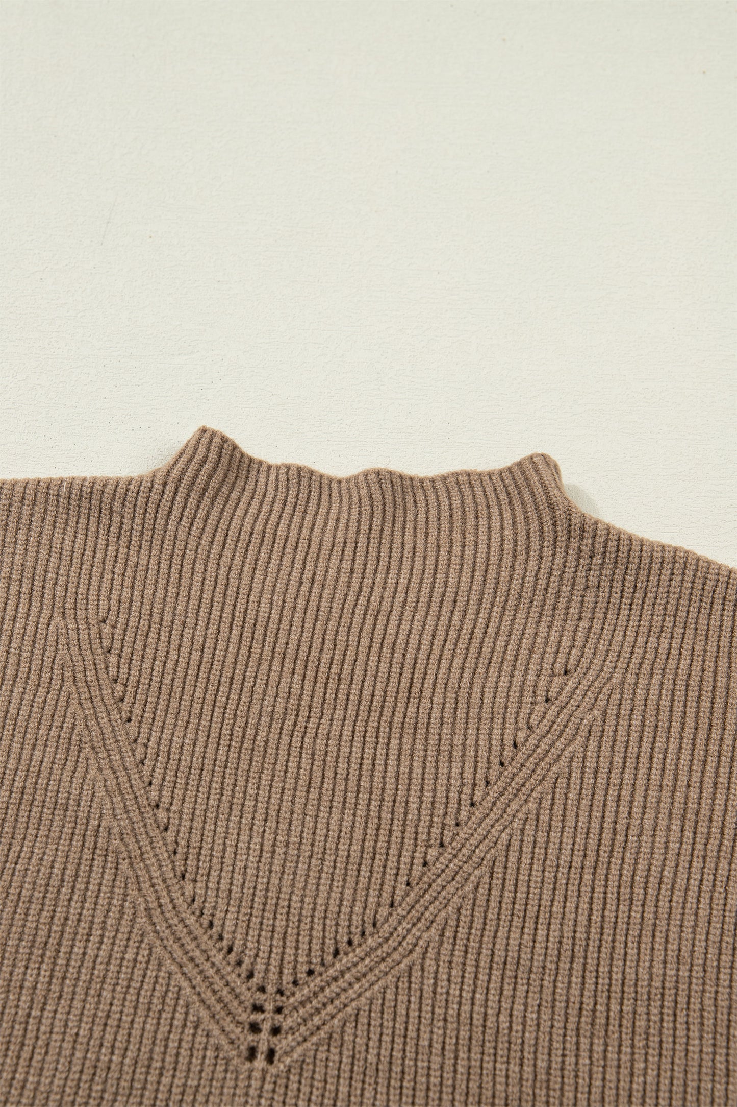 Ribbed Knit Sweater Vest Mock Neck Western Boutique Top