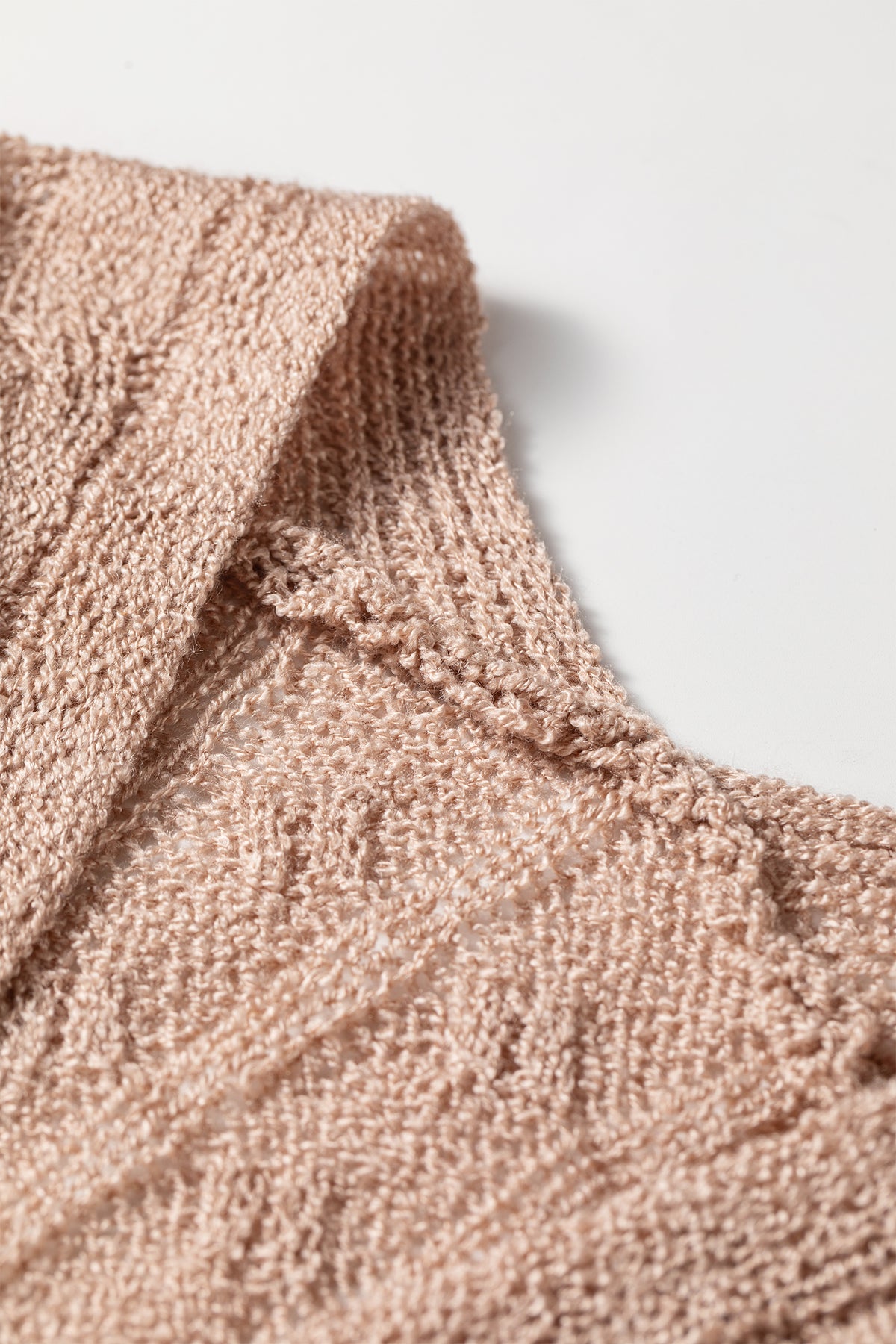 Open Knit Acrylic Cardigan Beach Boho Lightweight