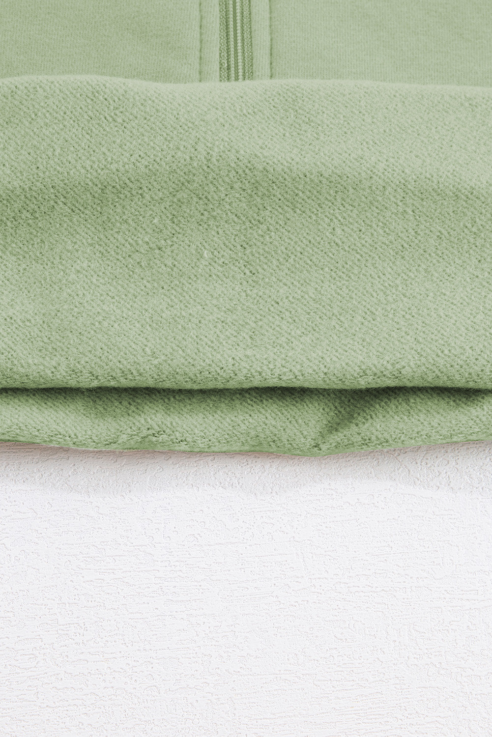 Black Zip Up Stand Collar Ribbed Thumbhole Sleeve Sweatshirt