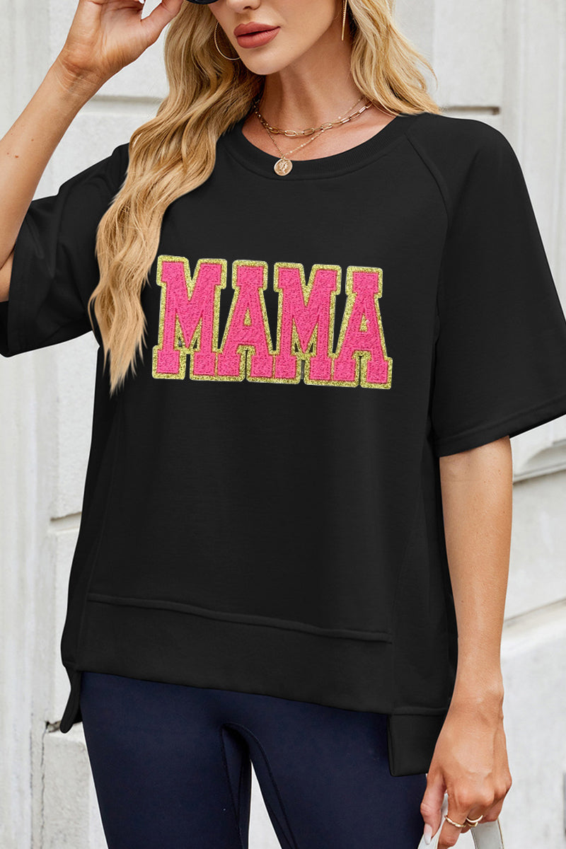 Neon MAMA Graphic Oversized Tee Mother's Day Gift Top