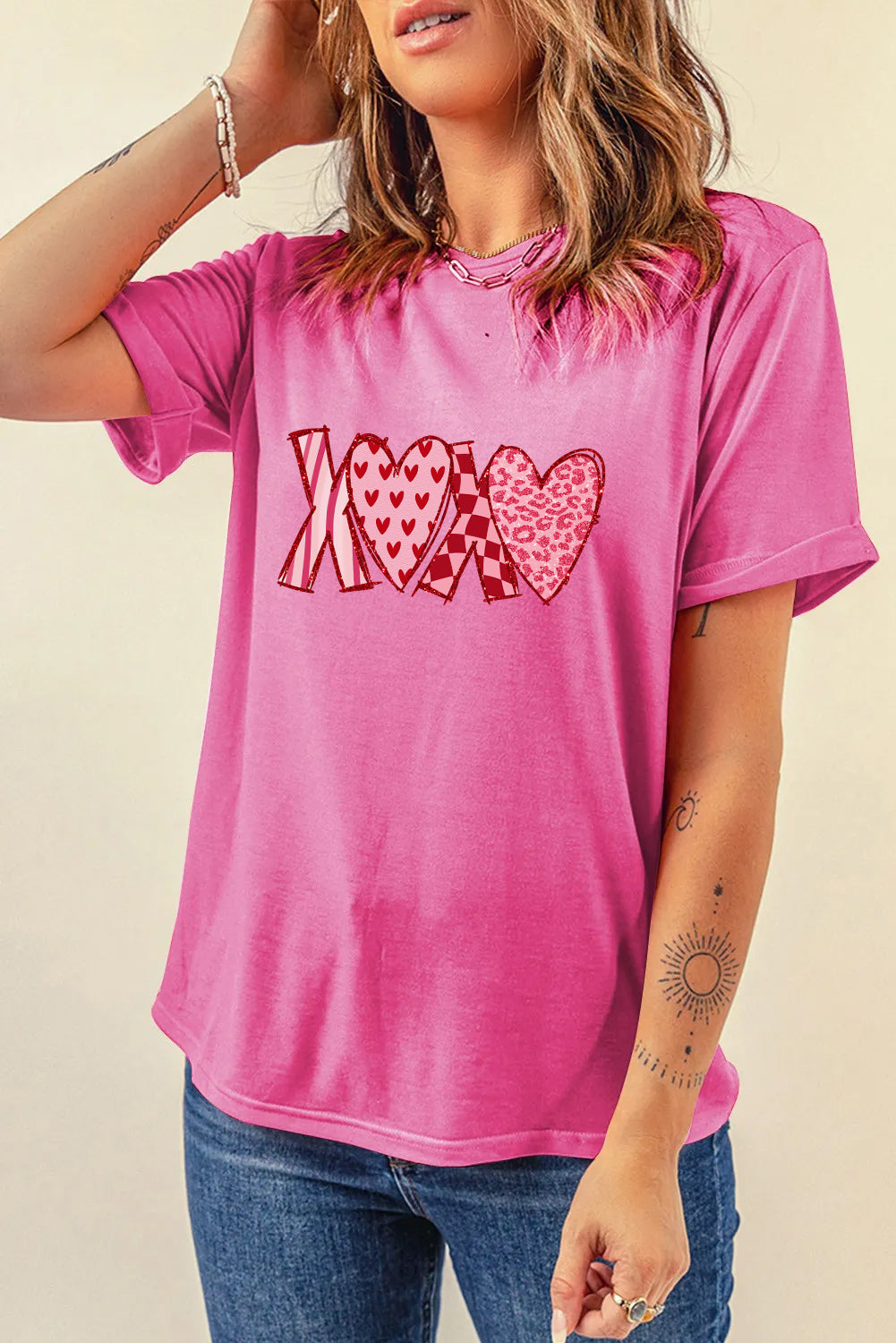 Valentine’s Day XOXO Heart Graphic Tee